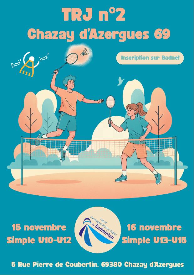 TRJ 2 AURA 2025/2026 - Chazay d&#039;Azergues